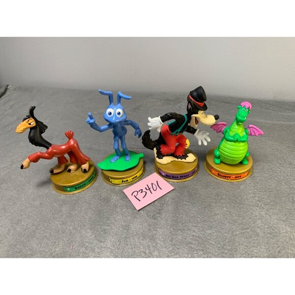 Kuzco 2000 Flik 1998 Big Bad Wolf 1933 Elliott 1977 Disney Collectible Figures S - Picture 12 of 12